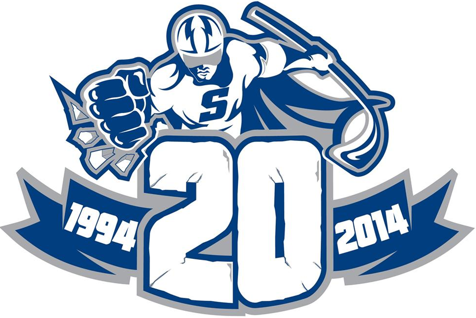 Syracuse Crunch 2013 14 Anniversary Logo iron on transfers for T-shirts